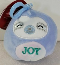 3.5&quot; Squishmallows Inspiration Messages Joy Helene the Sloth Clip-on Plush - £6.39 GBP