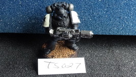 Warhammer Space Marines Black Templar with Melta Gun and Templar Shoulde... - £4.17 GBP