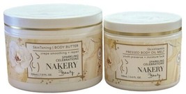 Nakery Beauty Sparkling Celebrations Body Butter &amp; Pressed Body Oil Melt Set - £30.86 GBP