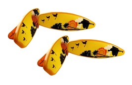 C&amp;H Solutions 2 Set (4 Ct) Yellow Surfboard Beach Towel Clips Jumbo Size... - $238.95 MXN
