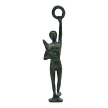 Greek Olympic Games Champion Real Bronze Metal Art Statue Sculpture - £71.73 GBP