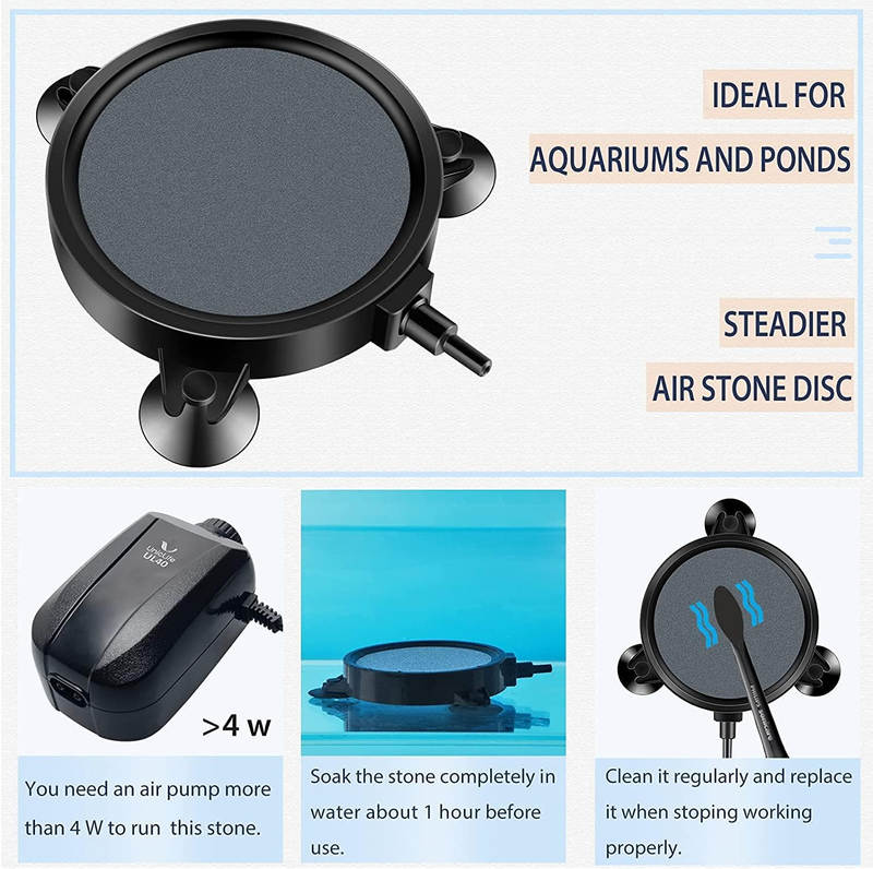 Pawfly Aquarium 4 Inch Air Stone Disc Bubble Diffuser Release Tool for Air Pumps Item image 5