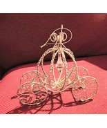 Glitter Cinderella carriage silver Christmas Tree ornament sparkle 6X6 I... - $368.21 MXN