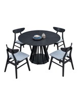 Modern Dining Table Set (5 pcs) - Black - $991.98 CAD