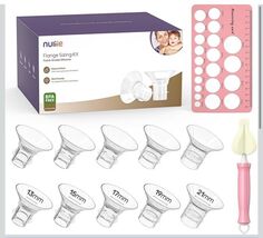 - 10pcs 13/15/17/19/21mm for Enhanced Breast Pumping Silicone Flanges In... - $24.63