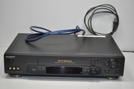 Sony VHS HiFi Video Cassette Recorder VCR w/ AR Acoustic Research Cords  SLV-N71 - $68.39