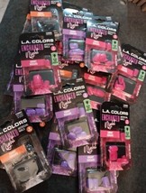 5 Pc Mix Lot LA COLORS Enchanted Short Square Glue Nails Pink/Black/Purple (LAC) - £15.82 GBP