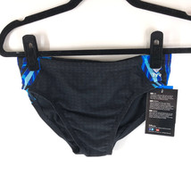 TYR Mens Bravos Blade Splice Racer Swimwear Brief Drawstring Black Blue ... - £15.05 GBP