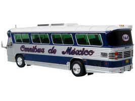 Dina 323-G2 Olimpico Coach Bus &quot;Omnibus de Mexico&quot; White and Silver with Dark Bl - £51.33 GBP