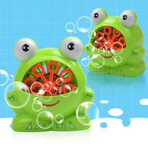 New Cute Cartoon Animals Shape Creative Frog Automatic Bubble Machine Gun - £27.26 GBP