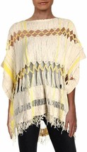 FREE PEOPLE Cutout Sweater Sundream Striped Ivory Combo Size Medium $228... - £28.32 GBP