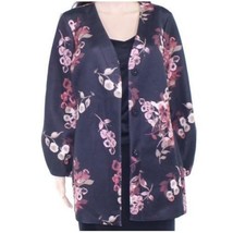 MSRP $94 Women&#39;s Jacket Pink Large Floral Print Button Down Size LARGE - $22.85
