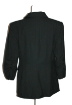 The Limited Collection Women Black Blazer Gathered Sleeve Single Button ... - £17.69 GBP
