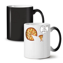 Pizza Slice On Diet Funny NEW Colour Changing Tea Coffee Mug 11 oz | Wellcoda - £15.81 GBP