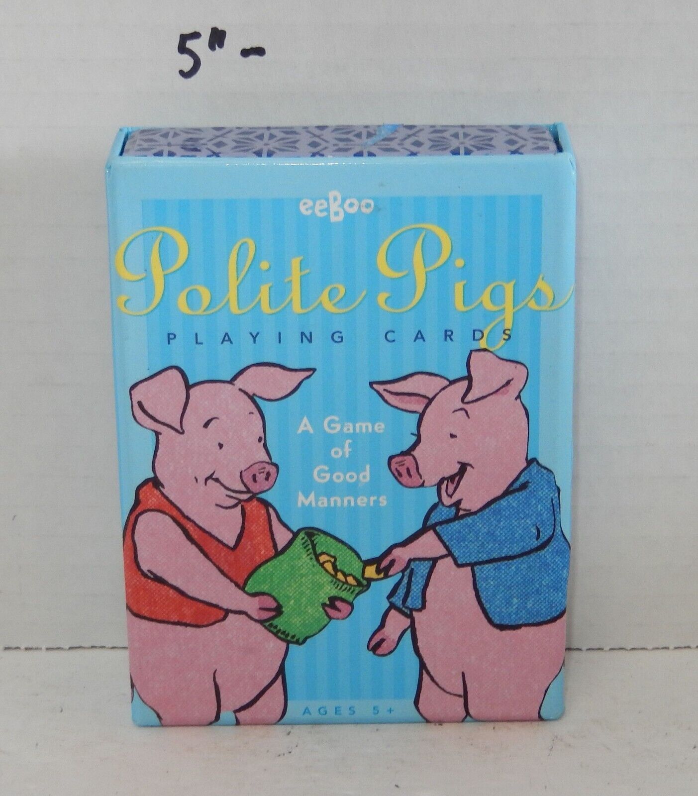 2007 Eeboo Polite Pigs Card Game - $10.44