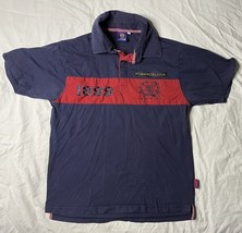 FCB Barrcelona Polo Shirt Men’s Medium Blue Mes Que Un Club Shirt Sleeve - $465.47 MXN