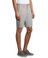 George Men&#39;s Casual Flat Front Shorts Size 40 Solid Grey  10&quot; Inseam NEW - £11.19 GBP