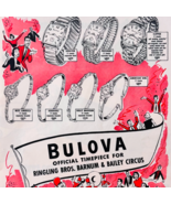 1953 Bulova Watches Advertisement Ringling Bros Barnum &amp; Bailey Circus F15S - $49.14 CAD