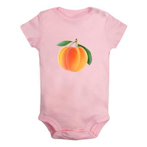 Baby Fruit Apricot Pattern Romper Newborn Bodysuit Infant Jumpsuit Babies Outfit - £8.33 GBP