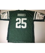 NFL Reebok Kerry Rhodes 25 New York Jets Team Football Green Jersey Mens... - £38.13 GBP