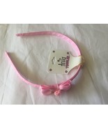 Anita Toddler headband light pink double stacked  Bow Rosebud Center - £2.19 GBP