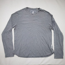 Dime City Mercury Mfg Co Hand Made Pima Cotton T-shirt Mens XL Long Sleeve Gray - £11.22 GBP