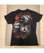 Vintage Grunge Shirt Sz Small Black Short Sleeve Wolves Werewolf Blood M... - $12.00