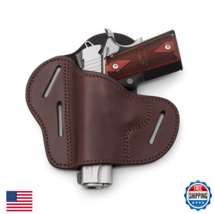 Relentless Tactical The Ultimate Leather Gun Holster - 3 Slot Pancake Style - $119.46