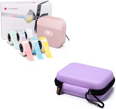 Label Maker Phomemo Q31 And Purple Hard Carrying Case In One Package. - $45.94