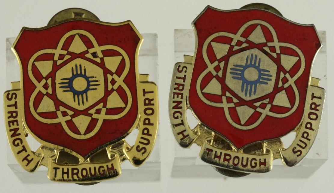 Primary image for Vintage US Military DUI Insignia Pin Set 67th Maintenance Battalion