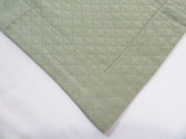 Restoration Hardware Diamond Matelasse Thyme Green Cotton Boudoir Sham - £29.88 GBP