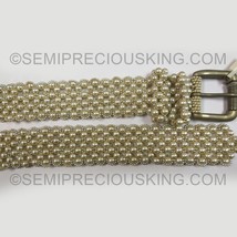 Handmade Freshwater Pearl Belt Off White Color 38 Inch Excellent Quality Unisex  - £107.44 GBP