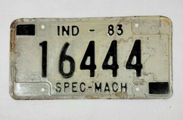 1983 Indiana Special Machinery License Plate 16444 - $297.96 MXN
