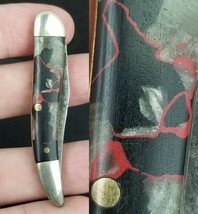 Mystery miniature Texas toothpick pocket knife vintage USA nice scales! - $44.99
