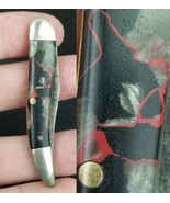 Mystery miniature Texas toothpick pocket knife vintage USA nice scales! - $835.20 MXN