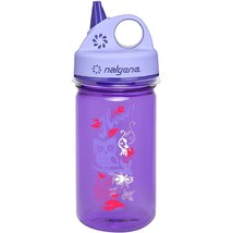 Nalgene Sustain Grip-N-Gulp 12oz Kids Bottle (Purple Hoot) Reusable Sippy Cup - £12.16 GBP