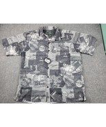 Hard Rock Cafe Shirt Adult XXL New York Casual Button Up Camp All Over G... - $827.32 MXN