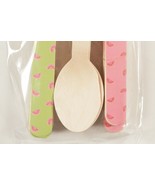 Bamboo Flatware Disposable Reusable Watermelon Design 24 Pieces Cakewalk - $12.01