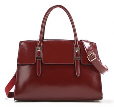 Scarleton Classic Belt Buckle Satchel H145520 - Burgundy - $28.51