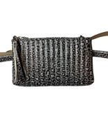 INC International Concepts Quilted Animal Print Convertible Belt Bag Grey L - £18.20 GBP