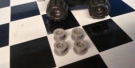 4 Gray Schaper Stomper Hill Hustler 4x4 Truck RIMS (3D Printed) *see des... - $12.95