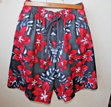 Speedo~Hawaiian Floral Swim Trunks~Men's Med~Mesh Liner~Board Shorts - $13.06
