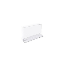Azar 4&quot; x 6&quot; Horizontal Double Sided Stand Up Acrylic Sign Holder Clear ... - £61.79 GBP