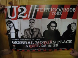 U2 Poster Vertiso 2005 Tour April 28 29 General Motors Place Vancouver C... - $181.03