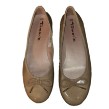 TAMARIS Women&#39;s Shoes Sz. 7 LEATHER BALLET FLATS German. - $19.76 CAD
