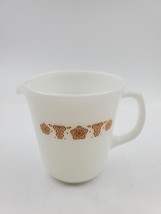 Pyrex Corning Ware Butterfly Gold Pattern 8 oz Vintage Milk Glass Cream ... - $19.75