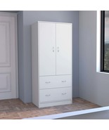 Taly White Armoire with Doors &amp; Drawers - $600.37 CAD