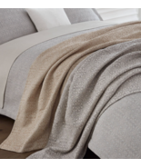 Sferra Veroli Khaki F/Queen Coverlet Italian Spun Cotton Textured Tile M... - €357,69 EUR