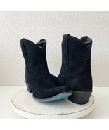 Lane EMMA JANE Womens Cowboy Bootie 9 Black Suede Western Cowgirl Short Boots - €110,87 EUR
