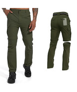 Men&#39;s Lightweight Convertible Pants Zip Off Camping Outdoor Cargo Pants XL - $21.18